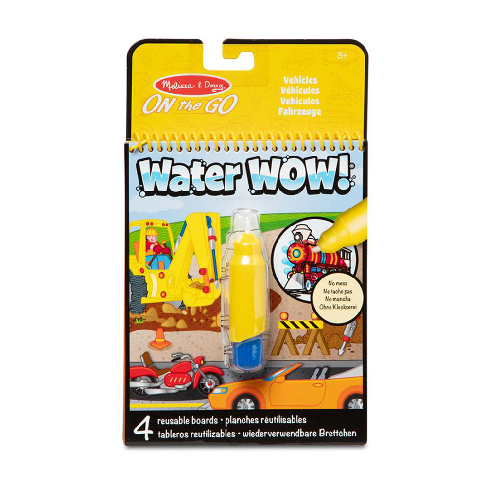 Набір для творчості Melissa &amp; Doug Water WOW Транспорт, від 3 років (водна розмальовка, 4 ст + ручка, 1 шт) (SM93200/6074877)